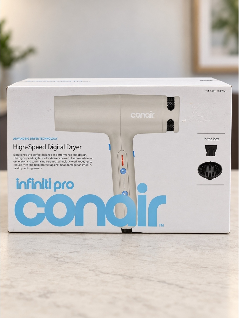 Infiniti Pro Conair High-Speed Digital Hair Dryer with Attachments